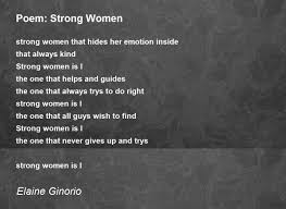 Strong Women Poems